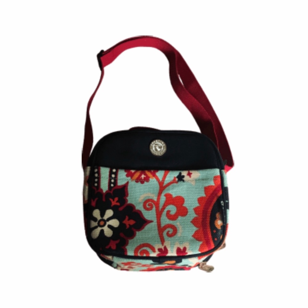 Spartina 449 Seabreeze insulated Lunch bag box Waving Girl navy red nautical